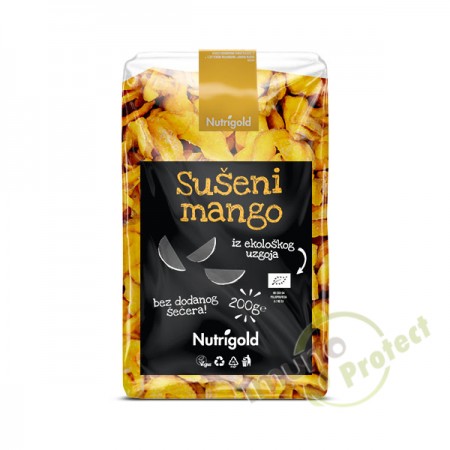 Sušeni mango Nutrigold - Organski, 200g