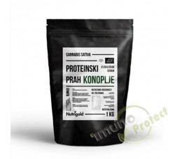 Proteinski prah konoplje Nutrigold - Organski, 1000g