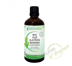 Ulje slatkog badema bio hl. prešano Nutrimedica, 100 ml