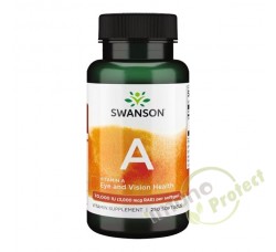 Vitamin A Swanson, 10 000 IU, 250 kapsula