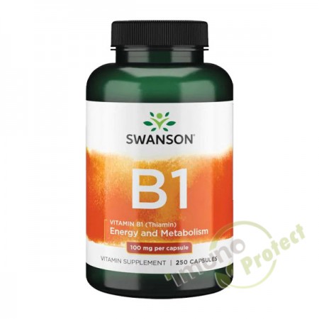 Vitamin B1 Tiamin Swanson, 100 mg 250 kapsula