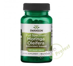 Moringa Swanson, 400 mg 60 kapsula