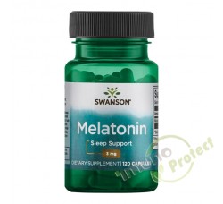 Melatonin Swanson 3mg,  120 kapsula 