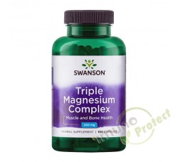 Trostruki magnezij kompleks Swanson, 400mg 100 kaps 