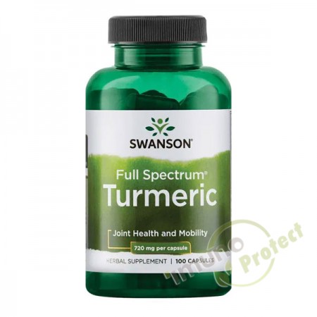 Kurkuma Full Spectrum® Swanson, 720 mg 100 kapsula