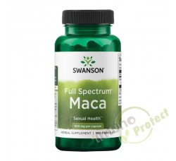 Maca Swanson 500mg, 100 kapsula