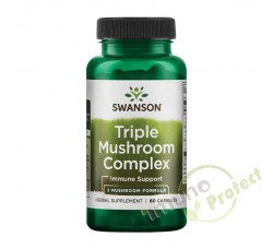 3x ekstrakt gljiva  Triple Mushroom Complex Swanson, 600 mg