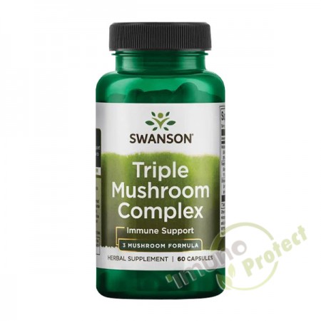 3x ekstrakt gljiva  Triple Mushroom Complex Swanson, 600 mg