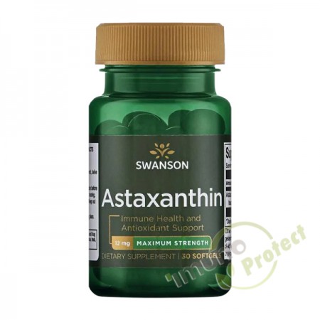 Astaksantin  Swanson 12mg, 30 kapsula 