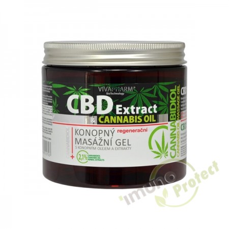 CBD masažni gel od konoplje 500 mL