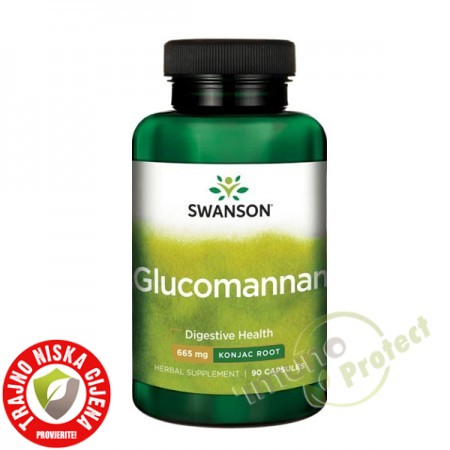 Glucomannan Swanson 100% prirodni, 665 mg