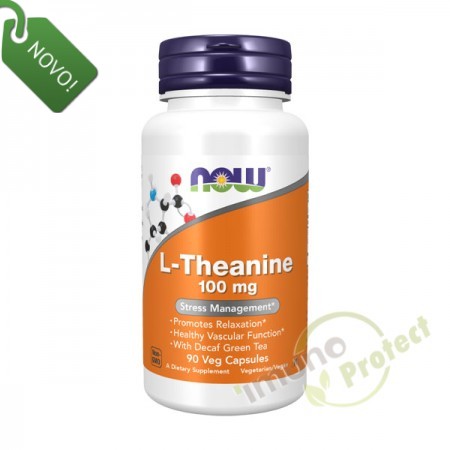 L-teanin NOW Foods, 100 mg 90 kaps