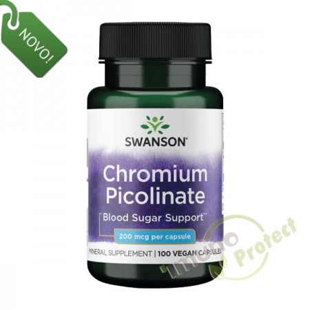 Krom pikolinat Swanson, 200 mcg