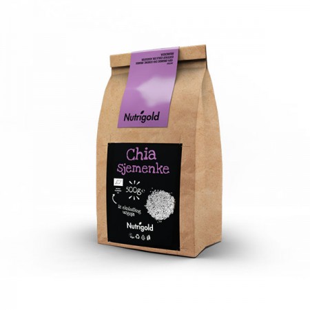 Chia sjemenke – Organske 500g Nutrigold