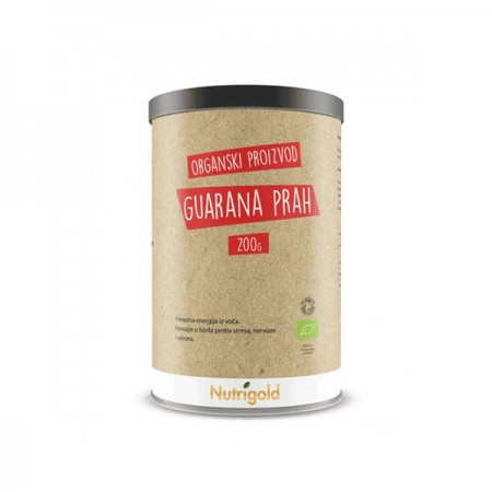 Guarana prah - organski,  Nutrigold 200 g