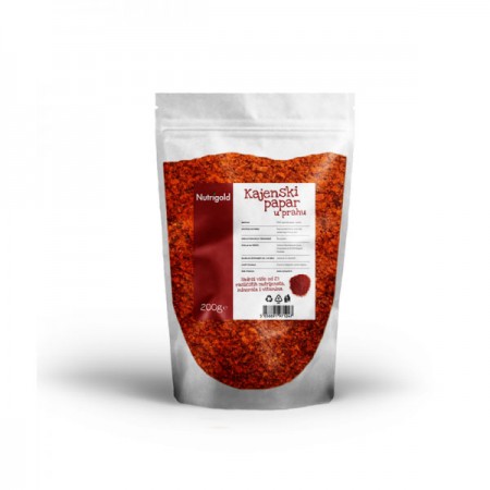 Kajenski papar prah Nutrigold, 200g 