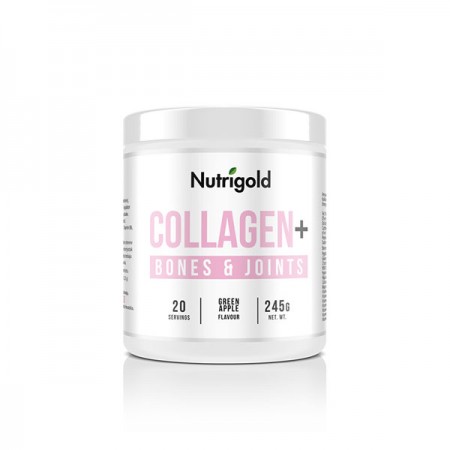 Collagen+ Bones and Joints -  Zelena jabuka, Nutrigold 245g 