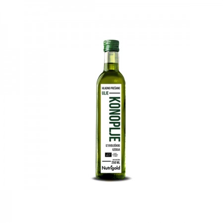 Ulje konoplje Nutrigold - organsko hladno prešano, 250ml