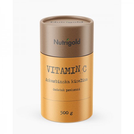 Vitamin C u prahu (Askorbinska kiselina) Nutrigold, 500g 