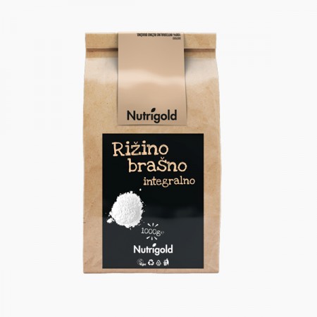 Rižino brašno integralno Nutrigold, 1kg 