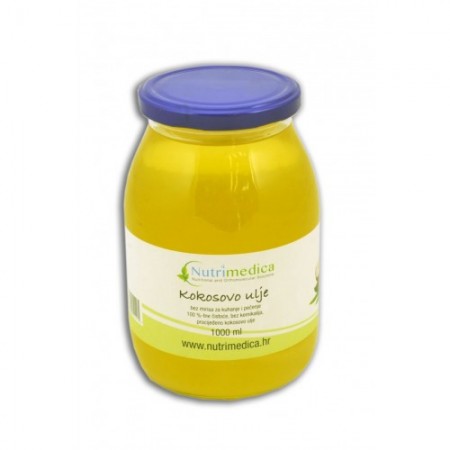 Kokosovo ulje (kokosova mast) bez mirisa 1000ml