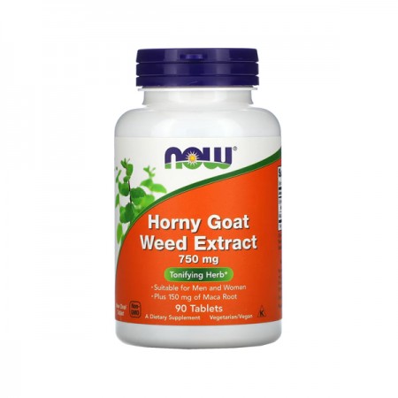 Horny Goat Weed Ekstrakt NOW Foods, 750 mg