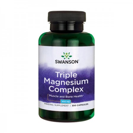 Trostruki magnezij kompleks Swanson, 400mg 300 kaps 