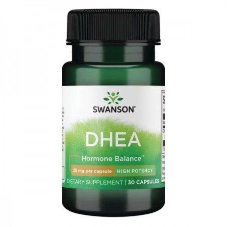 DHEA Swanson, 25 mg 30 kapsula