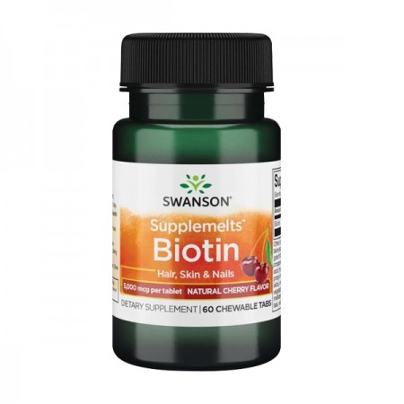 Biotin Sublingual Swanson 5mg - tablete 60 kom
