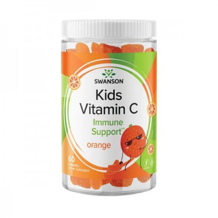 Kids gumeni bomboni s vitaminom C - naranča Swanson