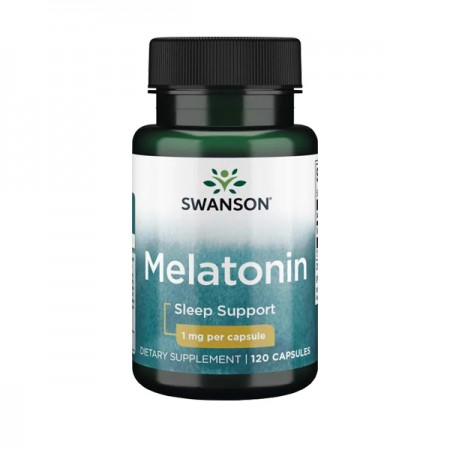Melatonin Swanson 1mg.  120 kapsula 
