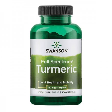 Kurkuma Full Spectrum® Swanson, 720 mg 100 kapsula