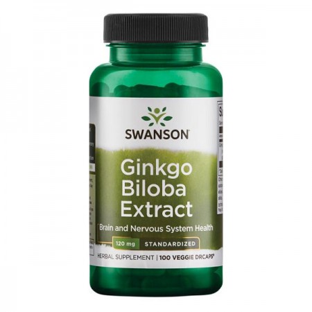 Ginko standardizirani Swanson, 120 mg 100 kaps 