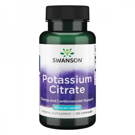 Kalijev citrat Swanson, 99 mg 120 kapsula