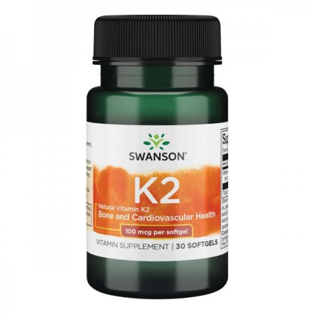 Vitamin K2 Swanson, 30 kapsula