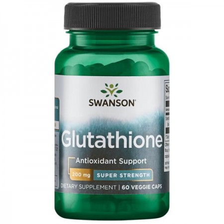 L-glutation Swanson 200 mg, 60 vege kapsula