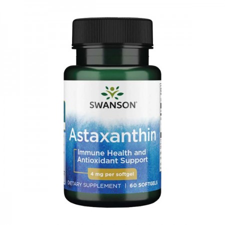 Astaksantin Swanson 4 mg, 60 kapsula  