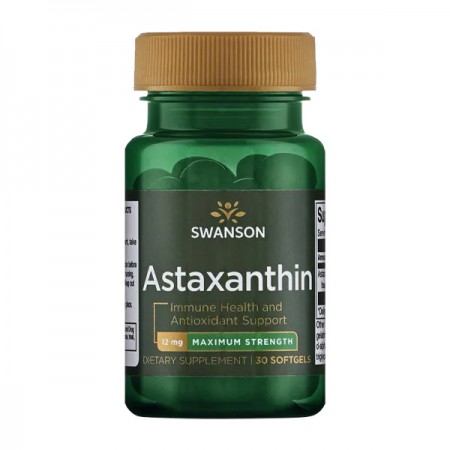 Astaksantin  Swanson 12mg, 30 kapsula 